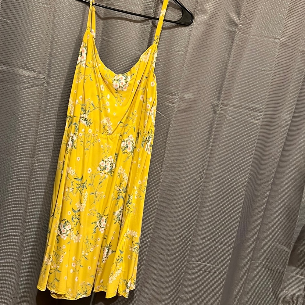 Yellow floral sun  dress BNWOT